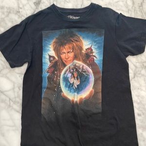 LABYRINTH Black Graphic Tee